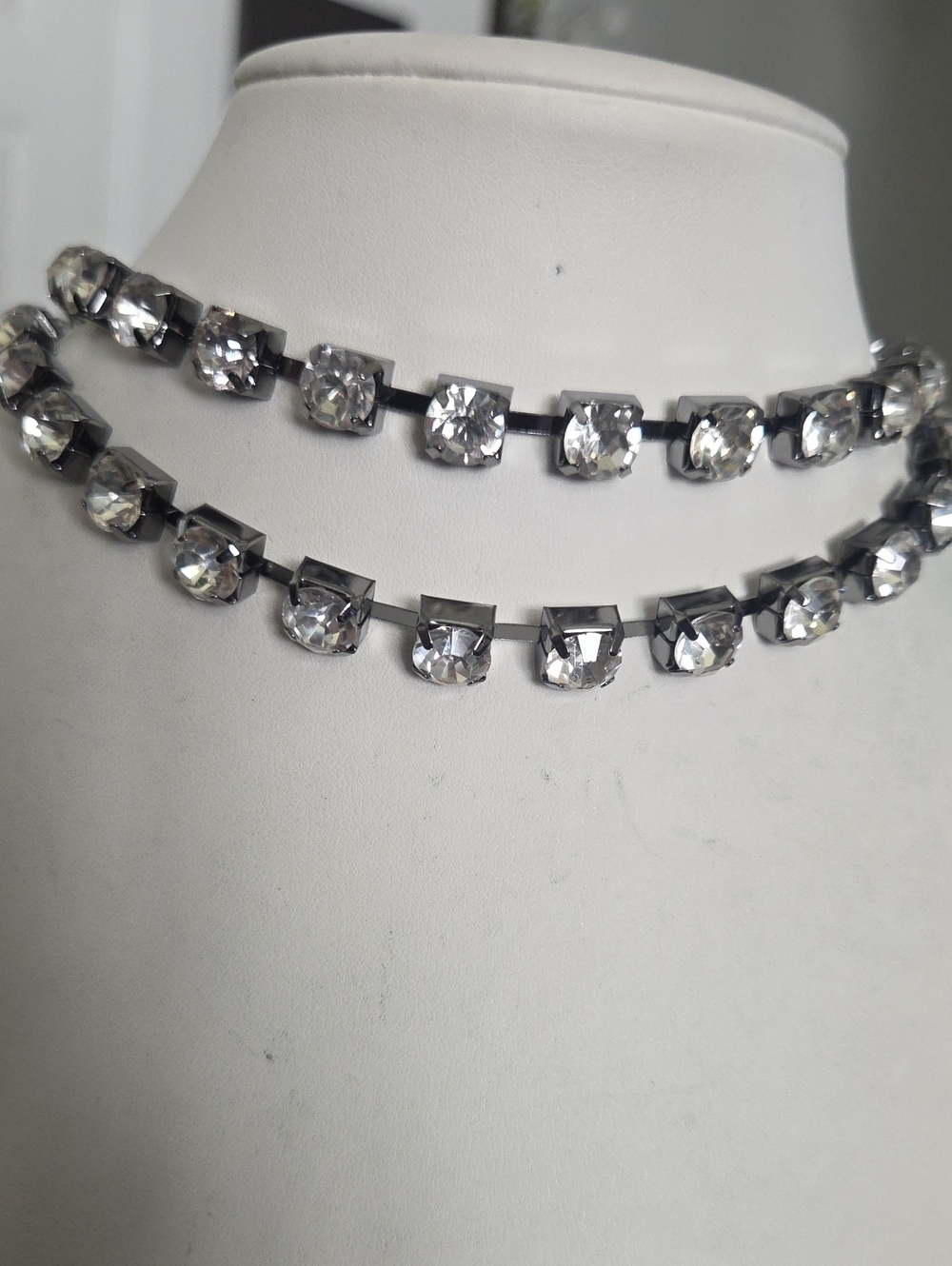 Paparazzi Gun Metsl Rhinestone Choker NWT